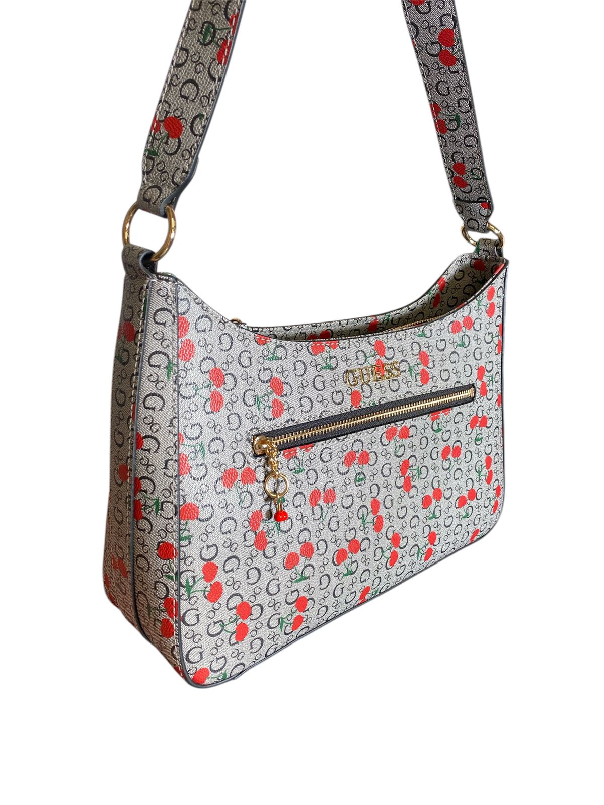 Bolsa Guess Shoulder Bag con Estampado de Cerezas