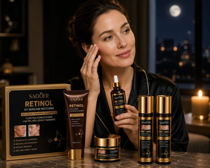 Kit skincare nocturno SADOER retinol