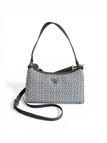 Bolso Guess Gris Monogram – Estilo Versátil 2 en 1