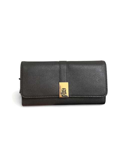 Cartera Tommy Hilfiger Larga Negra de Piel – Elegancia y Organización