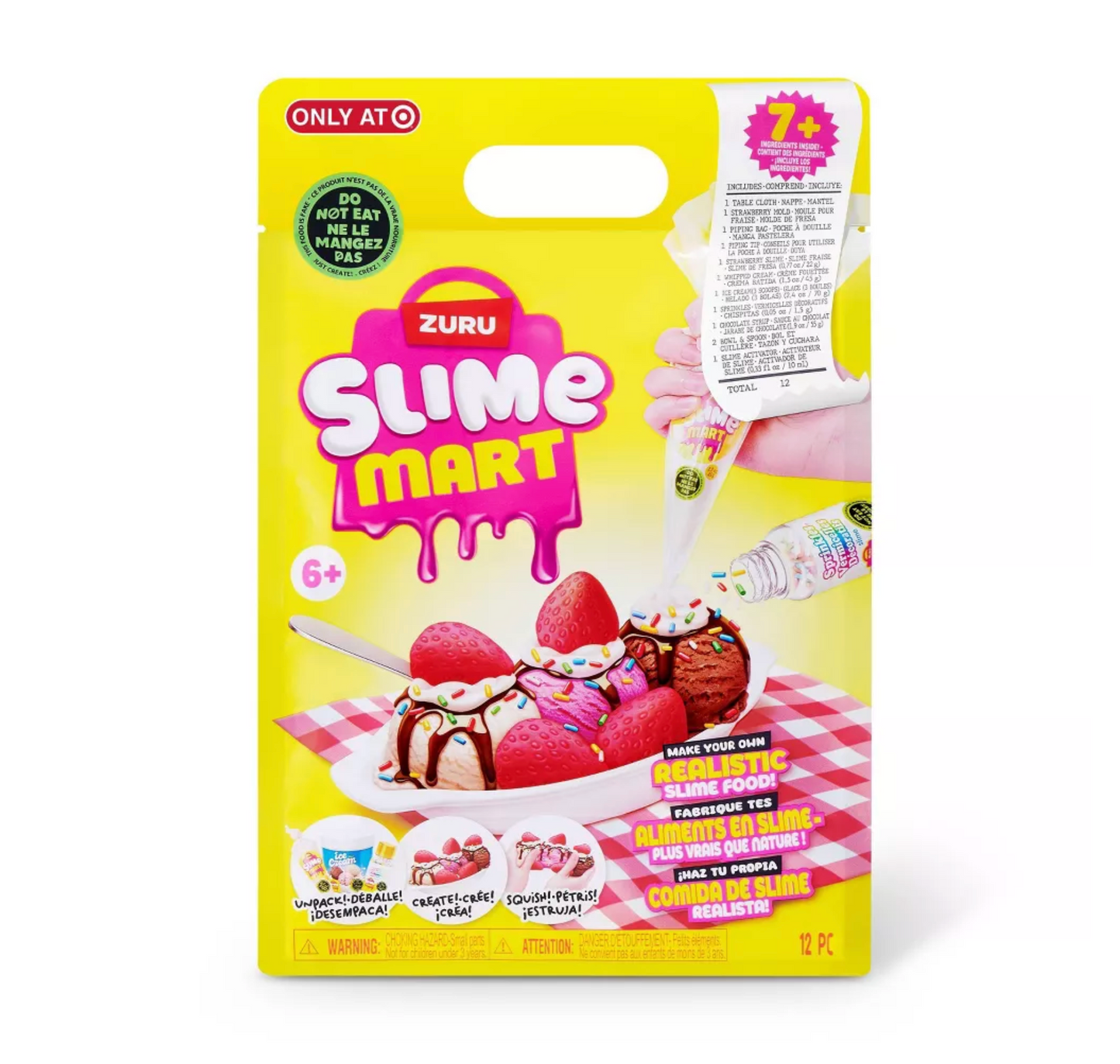 Kit Slime Mart Zuru | Comida Realista