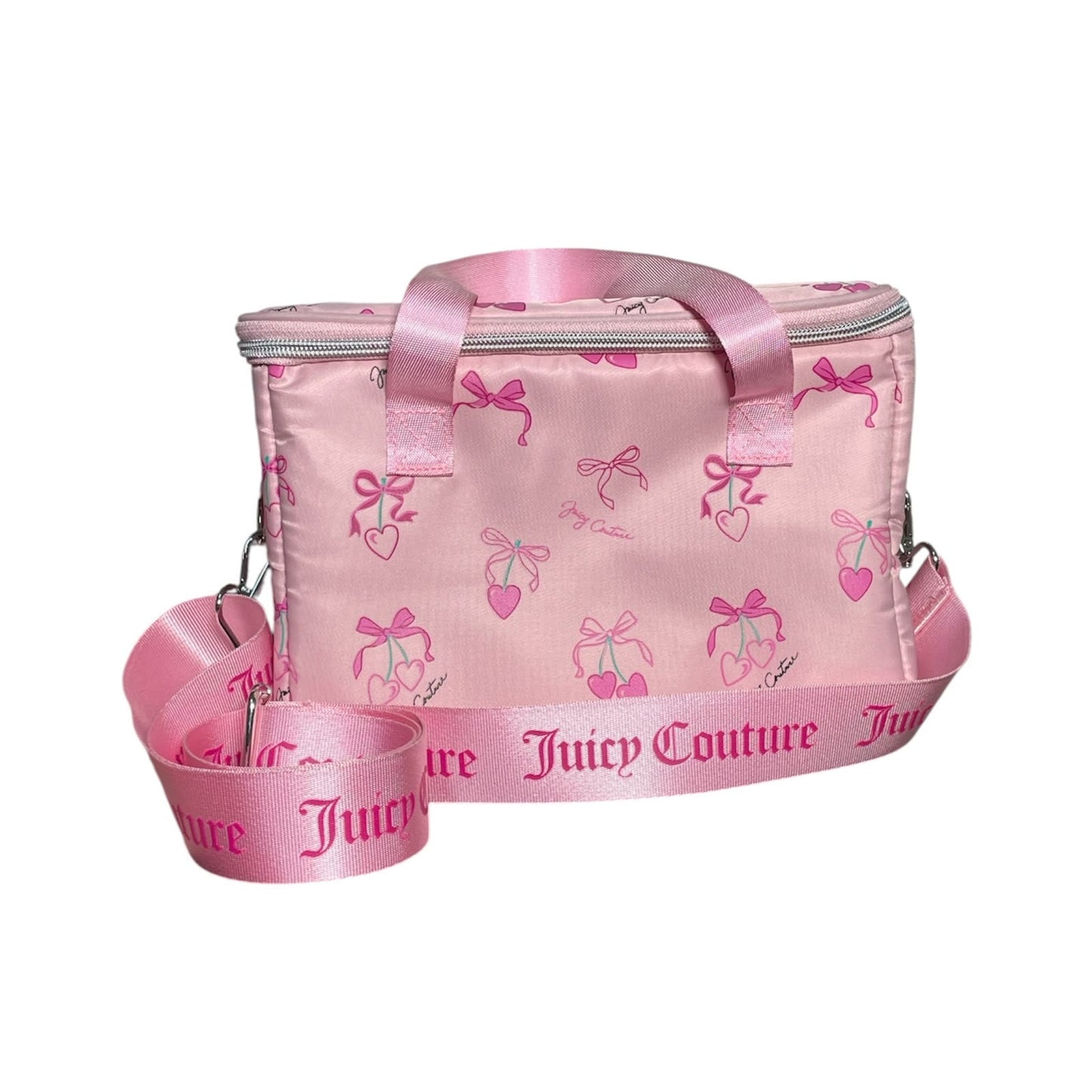 Hielera Térmica Juicy Couture Rosa Moños y Corazones