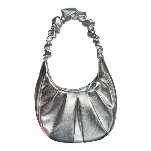 Bolso Shoulder Bag Metalizado Plata