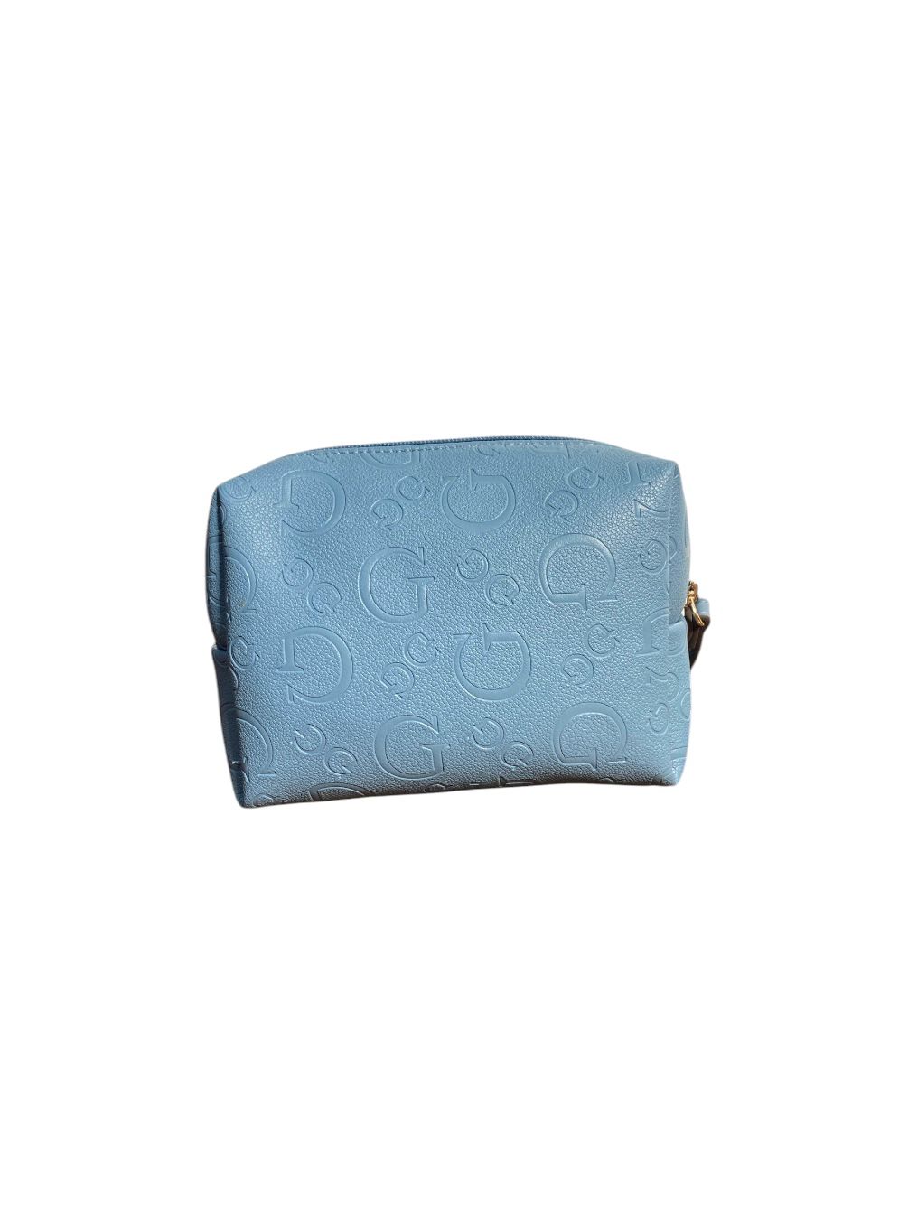 Cosmetiquera Guess Blue Sky – Elegancia en Azul Texturizado