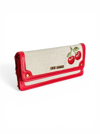 Cartera Steve Madden Bordado de Cerezas – Diseño Chic y Funcional